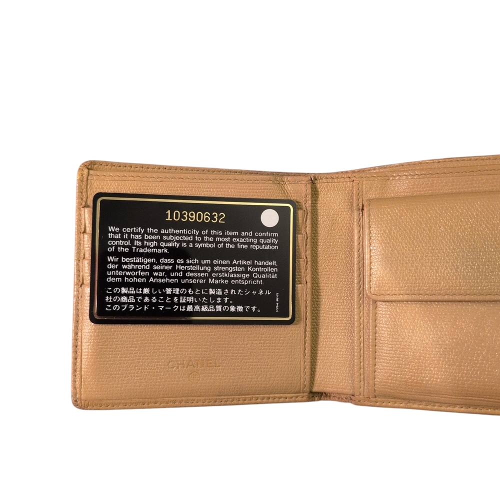 CHANEL Metallic Gold Wallet - Picture 5 of 14